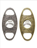 Engraved Floral Western Bronze Cigars Metal Cigar Cutter